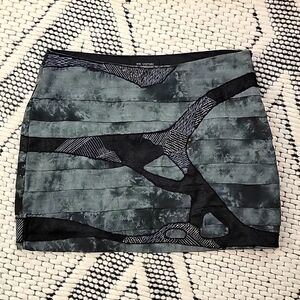 Black Beaded Mini Skirt